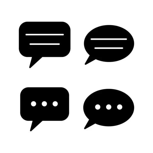 Chat Symbol Vektor Chat Icon Trendigen Flachen Stil Isoliert Sprachblasensymbol — Stockvektor