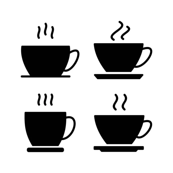 カップコーヒーアイコンベクトル コーヒーカップのアイコン マグカップ — ストックベクタ