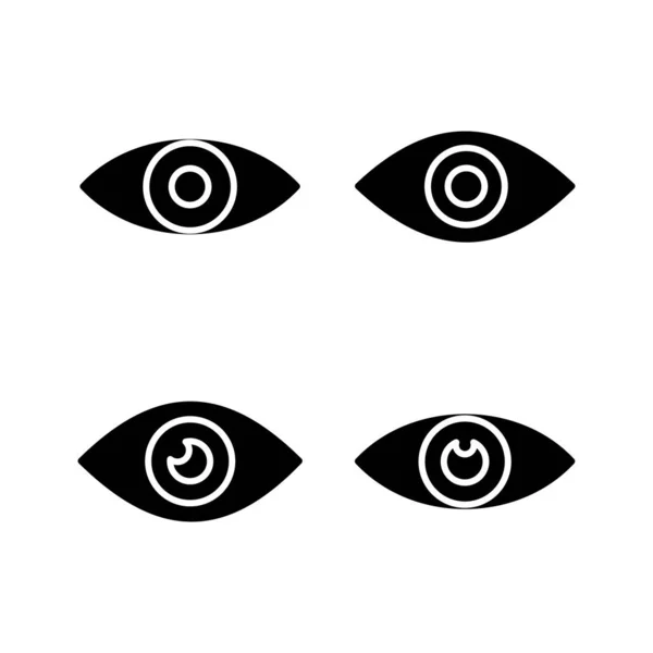 Ögonikonen Utseende Och Vision Ikon Vector Ögonikonen — Stock vektor