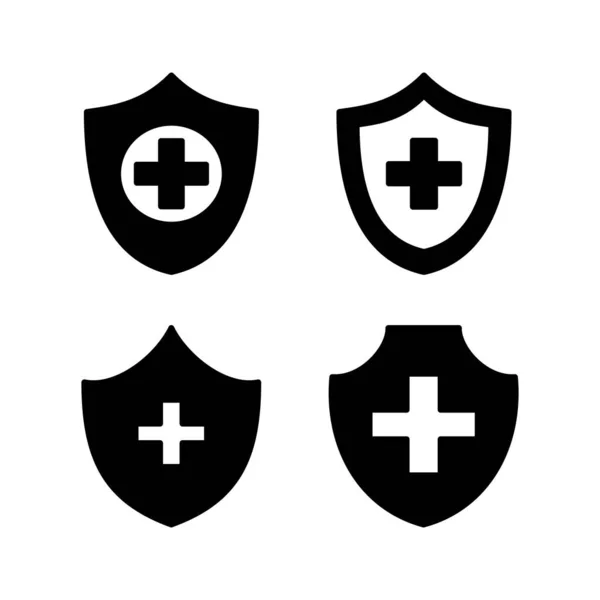 Icône Assurance Maladie Vecteur Icône Assurance Médicale — Image vectorielle