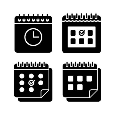 Takvim simgesi vektörü. Takvim sembolü