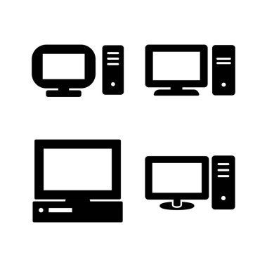 Bilgisayar simgesi vektörü. bilgisayar izleme simgesi.