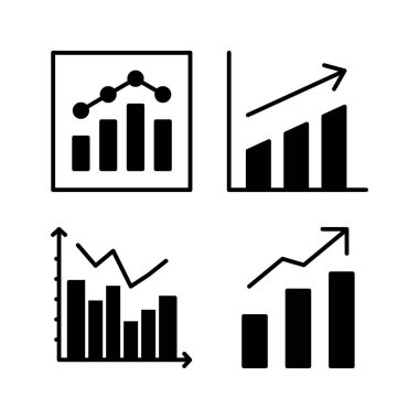 Grafik simgesi vektörü büyüyor. Grafik simgesi. Grafik Simgesi