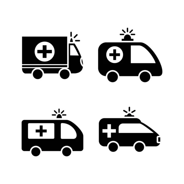 Vecteur Icônes Ambulance Icône Voiture Ambulance — Image vectorielle