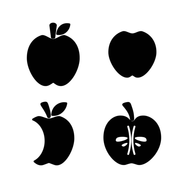 Apple Symbolvektor Apfelsymbol — Stockvektor