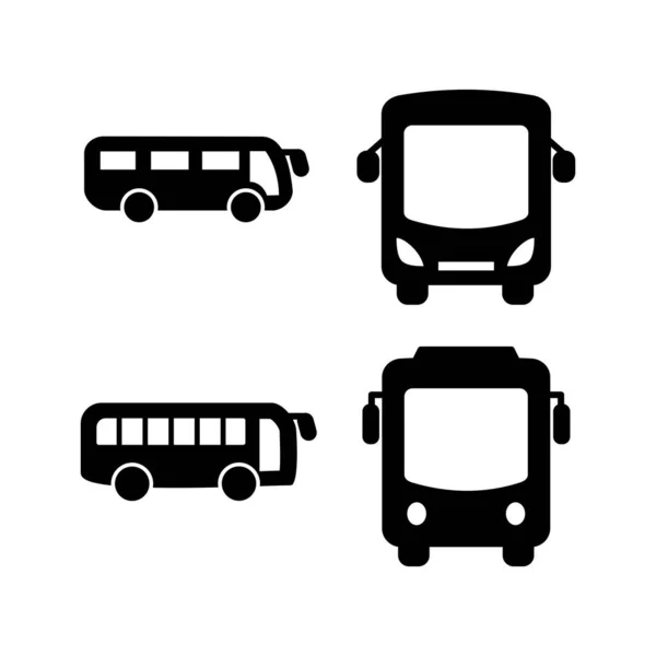 Vetor Ícones Ônibus Ícone Vetor Ônibus —  Vetores de Stock