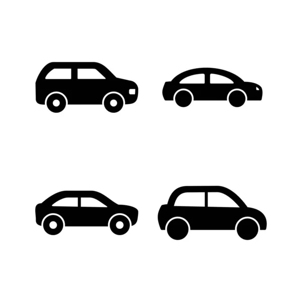 Wektor Ikony Samochodu Znak Samochodu Sedan — Wektor stockowy