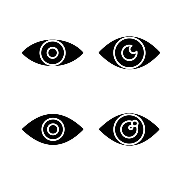 Augensymbol Aussehen Und Vision Ikone Augenvektorsymbol — Stockvektor