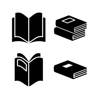 Kitap ikonu vektörü. Kitap vektör simgesini aç.