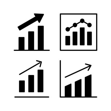 Grafik simgesi vektörü büyüyor. Grafik simgesi. Grafik Simgesi