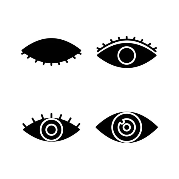 Göz Simgesini Göz Görme Simgesi Göz Vektör Simgesi — Stok Vektör