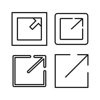 Dış bağlantı simgesi vektörü. Hiper bağlantı zinciri sembolü. İndir, paylaş,