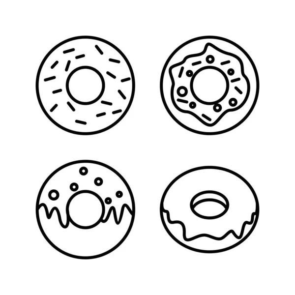 Vektor Ikon Koblih Ikona Koblihy Logo Koblihy — Stockový vektor