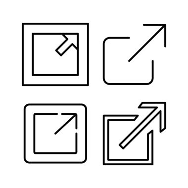 Dış bağlantı simgesi vektörü. Hiper bağlantı zinciri sembolü. İndir, paylaş,