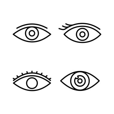 Göz simgesini. Göz ve görme simgesi. Göz vektör simgesi