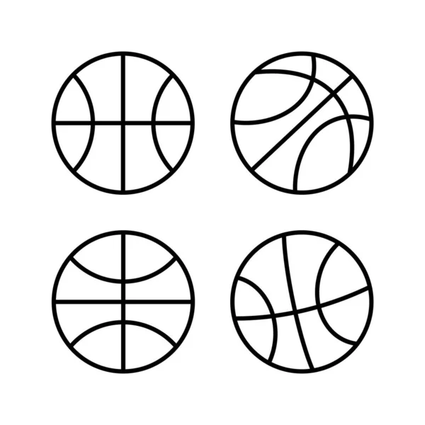 Basketbal Icoon Vector Basketbal Logo Vector Pictogram — Stockvector