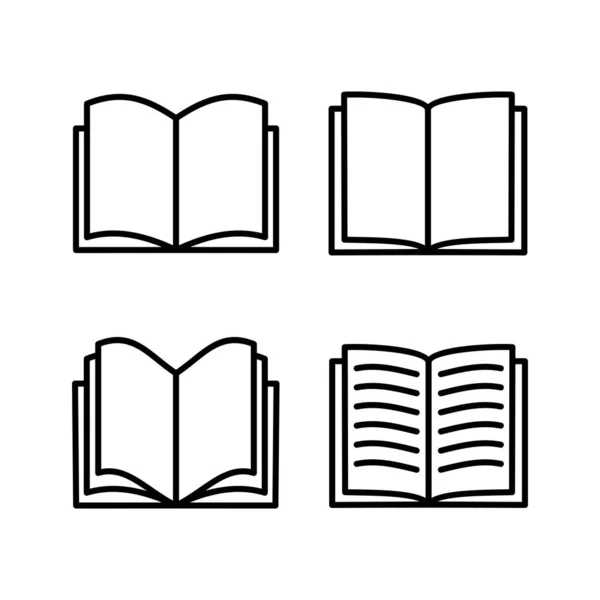 图书图标向量 打开图书矢量图标 — 图库矢量图片