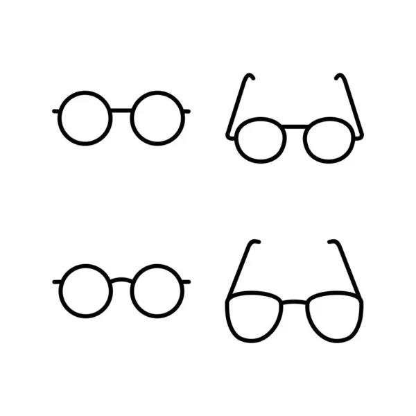 Szemüveg Ikon Vektor Szemüveg Ikon Napszemüveg — Stock Vector