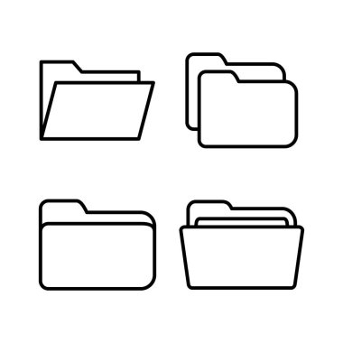 Dizin simgesi vektörü. belge dizin simgesi