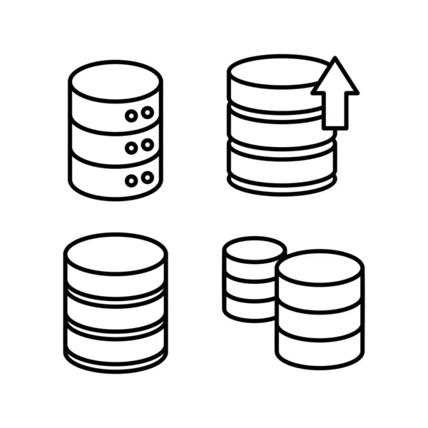 Datenbanksymbolvektor Server Symbol Lagerung — Stockvektor