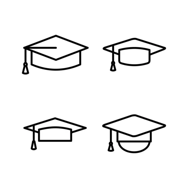 Education Icon Vector Graduation Cap Icon Vector — Stock Vector