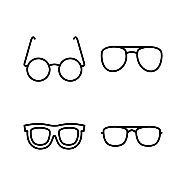 Icono Gafas Vector Icono Gafas Ojo Gafas Sol — Archivo Imágenes Vectoriales