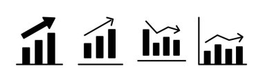 Grafik simgesi vektörü büyüyor. Grafik simgesi. Grafik Simgesi