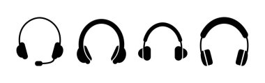Kulaklık ikonu vektörü. Kulaklık ikonu. kulaklık
