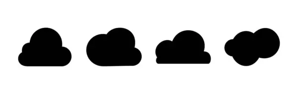 Διάνυσμα Εικονιδίου Δεδομένα Νέφους Υπηρεσίες Cloud — Διανυσματικό Αρχείο