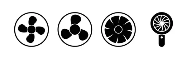 Fan Icon Vektor Gebläse Symbol Propeller Obergrenze — Stockvektor