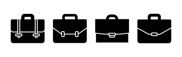 Evrak Çantası Ikon Vektörü Portföy Vektör Simgesi Bavul Simgesi — Stok Vektör