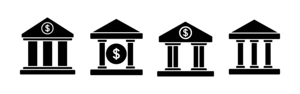 Вектор Значка Банка Символ Банка — стоковый вектор