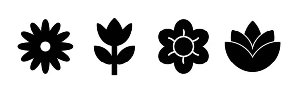 Blume Icon Vektor Blumen Ikone Blumenlogo — Stockvektor
