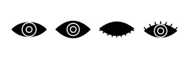 Göz simgesini. Göz ve görme simgesi. Göz vektör simgesi