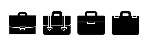 Briefcase Icoon Vector Portefeuillevectoricoon Koffer Pictogram — Stockvector