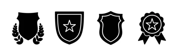 Wektor Ikony Odznaki Ikona Etykiety Odznaką Wektor Ikony Znaczka — Wektor stockowy