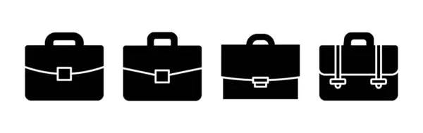 Briefcase Icon Vector 포트폴리오 아이콘 여행용 아이콘 — 스톡 벡터