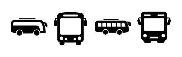Otobüs Simgesi Vektörü Bus Vektör Simgesi — Stok Vektör