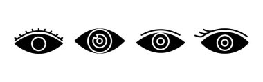 Göz simgesini. Göz ve görme simgesi. Göz vektör simgesi