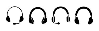 Kulaklık ikonu vektörü. Kulaklık ikonu. kulaklık