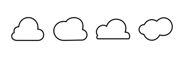 Vecteur Icône Cloud Données Cloud Services Cloud — Image vectorielle