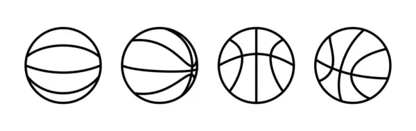 Basketbalový Vektor Ikon Ikona Vektoru Loga Basketbalu — Stockový vektor