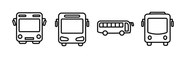 Bus Icoon Vector Pictogram Voor Busvector — Stockvector