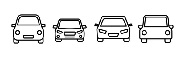 Εικονίδιο Αυτοκινήτου Πινακίδα Αυτοκινήτου Σεντάν — Διανυσματικό Αρχείο
