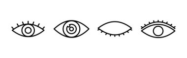 Göz simgesini. Göz ve görme simgesi. Göz vektör simgesi