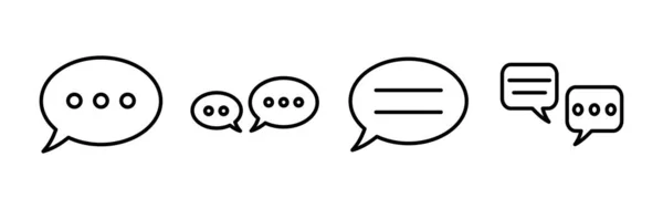 Sohbet Ikonu Vektörü Sohbet Simgesi Modayı Izole Etti Konuşma Balonu — Stok Vektör