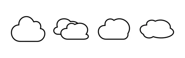 Icono Nube Vector Datos Nube Servicios Nube — Archivo Imágenes Vectoriales