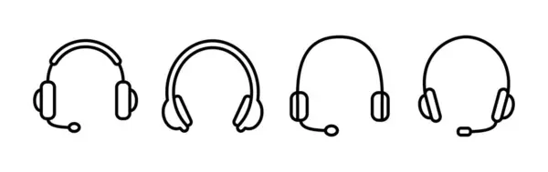 Vektor Ikony Sluchátka Ikona Sluchátek Headset — Stockový vektor