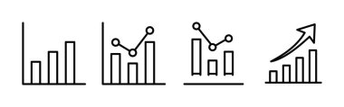 Grafik simgesi vektörü büyüyor. Grafik simgesi. Grafik Simgesi