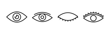 Göz simgesini. Göz ve görme simgesi. Göz vektör simgesi
